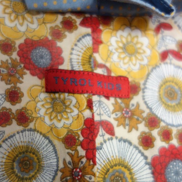 TYROL KIDS Floral Ruffle Short Sleeve Lined Dress – Sz 2 - Picture 4 of 6